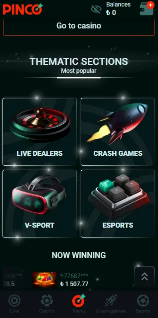 pinco casino online