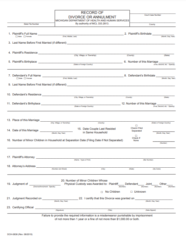 Divorce in Michigan: Step-by-Step Overview to the Legal Process Divorce in Michigan: Step-by-Step Overview to the Legal Process